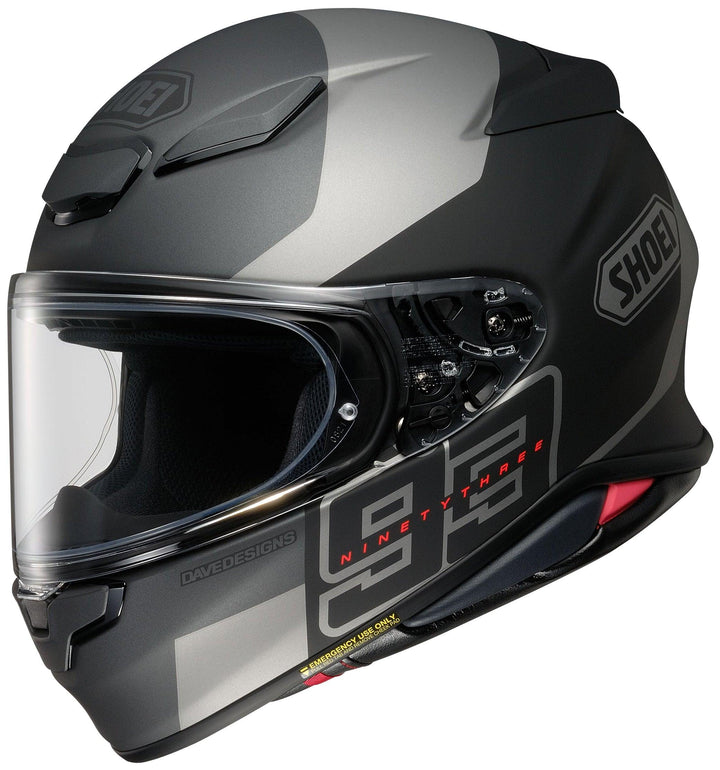 Shoei RF-1400 MM93 Rush Helmet - TC-5 Black/Gray/Silver