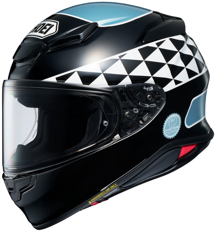 Shoei RF-1400 Shakin' Speed Helmet - TC-2 Black/White/Light Blue