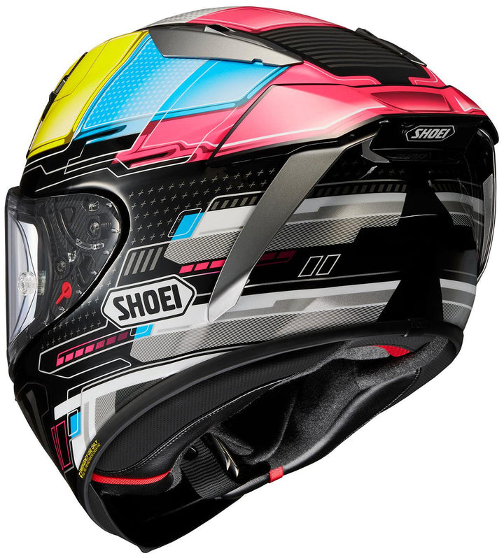 Shoei X-15 Proxy Helmet - TC-11 Yellow/Pink/Blue/Black