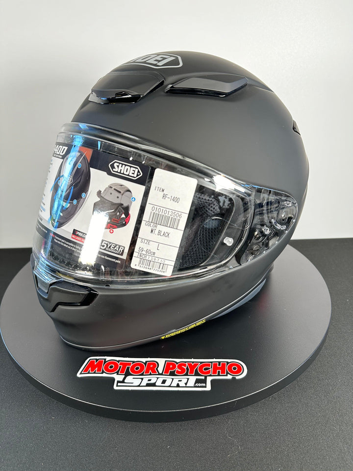 Shoei RF-1400 Helmet - Matte Black - Size Large - USED / OPEN BOX