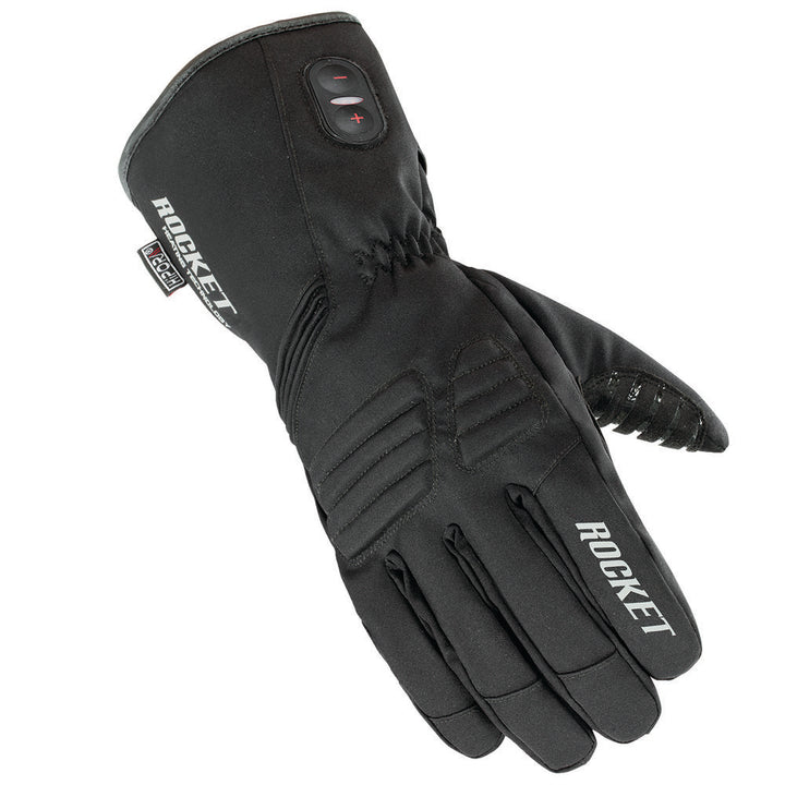 Joe Rocket Textile Burner Heated Cold Weather Textile Gloves Black