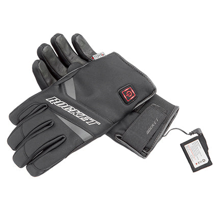 Joe Rocket Burner Heated Lite Mens Cold Weather Gloves Black