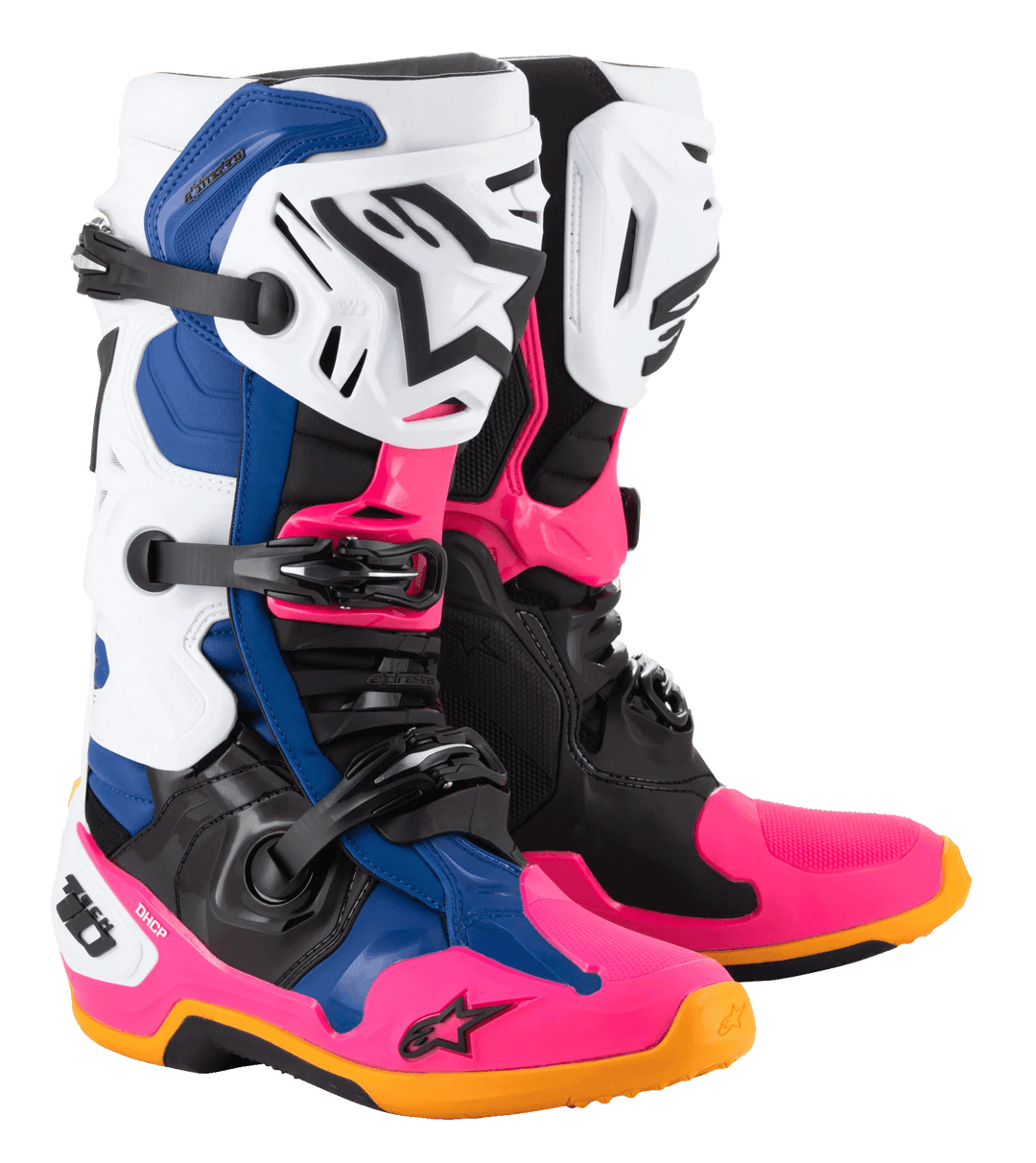 Alpinestars Tech 10 Limited Edition Boots - Daytona Coast White/Blue/Pink