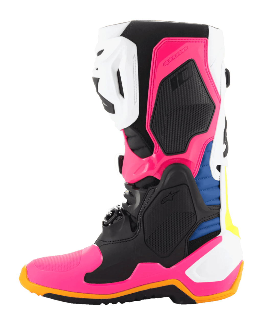 Alpinestars Tech 10 Limited Edition Boots - Daytona Coast White/Blue/Pink