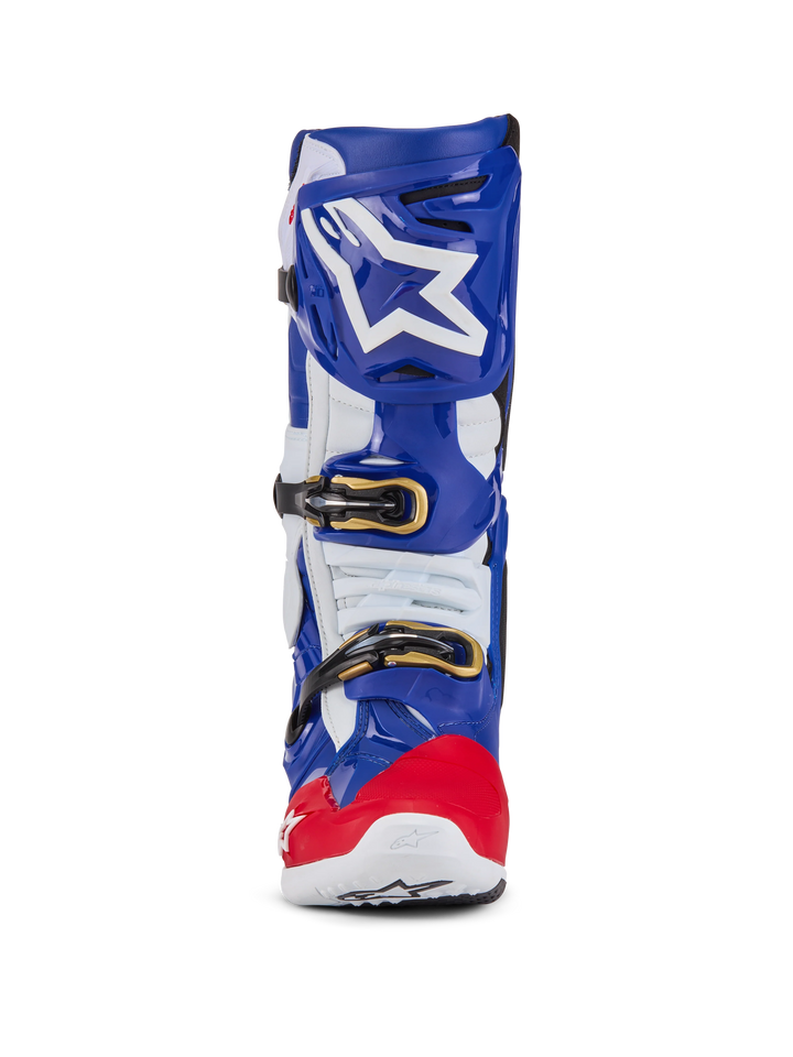 Alpinestars Tech 10 Union LE Boots - Bright Red/Dark Blue/White