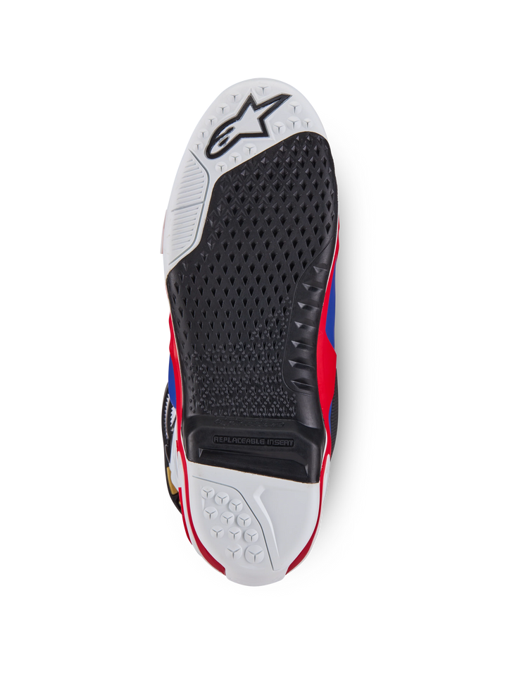 Alpinestars Tech 10 Union LE Boots - Bright Red/Dark Blue/White