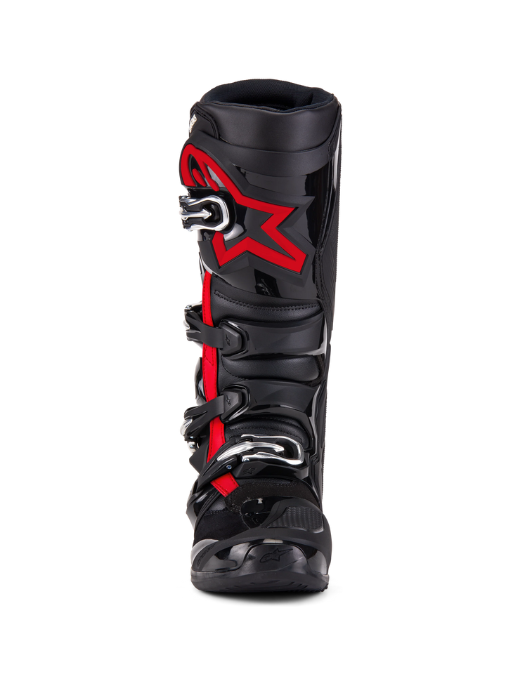 Alpinestars Tech 7 Boots 2025 - Black/Red Fluo