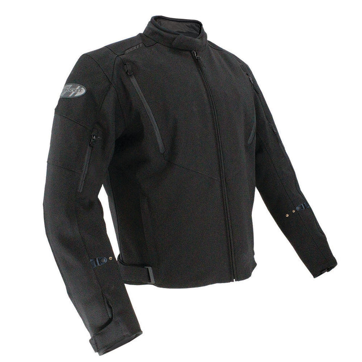 Joe Rocket Smooth Mens Textile Jacket Black/Black