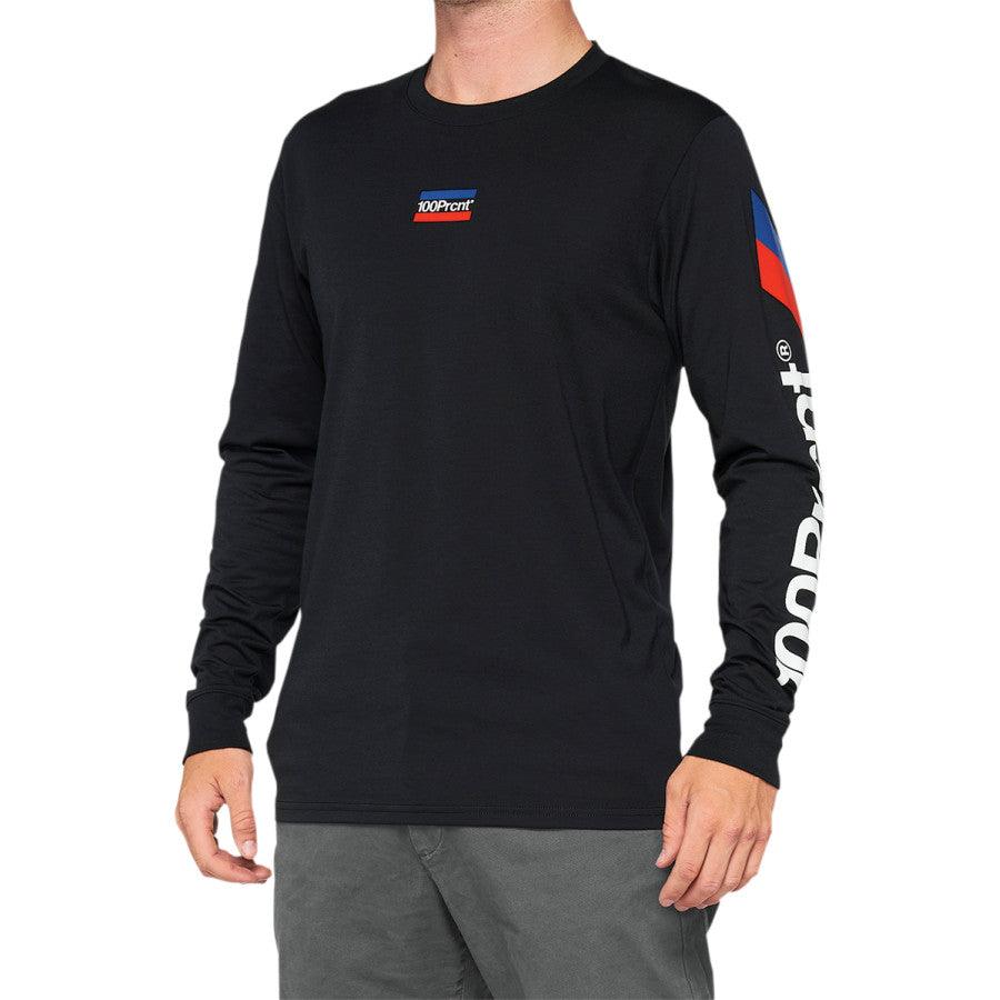 100% Aster Tech T-Shirt - Long-Sleeve - Black