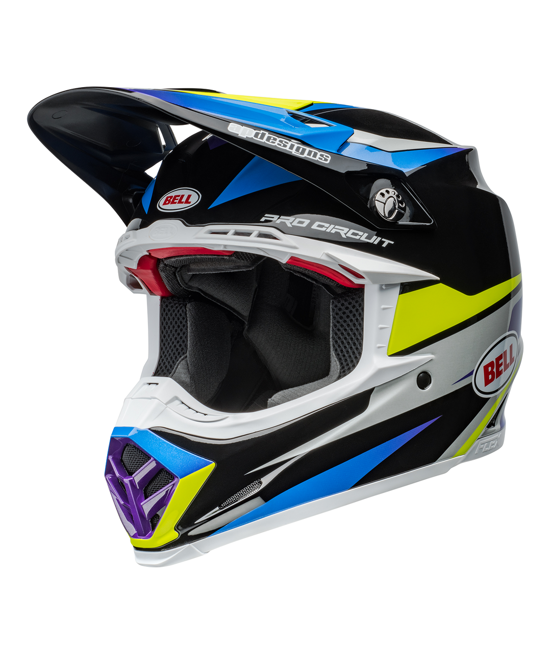 Bell Moto-9S Flex Helmet - Pro Circuit Replica 24 Gloss Black/Blue - Size L