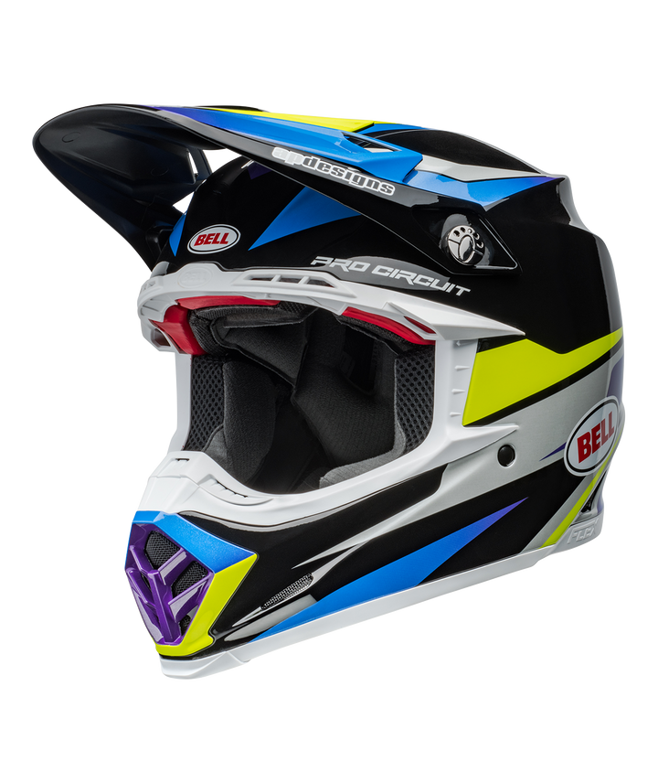 Bell Moto-9S Flex Helmet - Pro Circuit Replica 24 Gloss Black/Blue - Size L