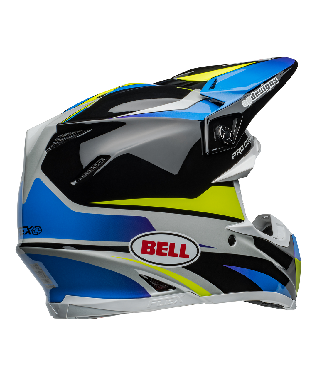 Bell Moto-9S Flex Helmet - Pro Circuit Replica 24 Gloss Black/Blue - Size L