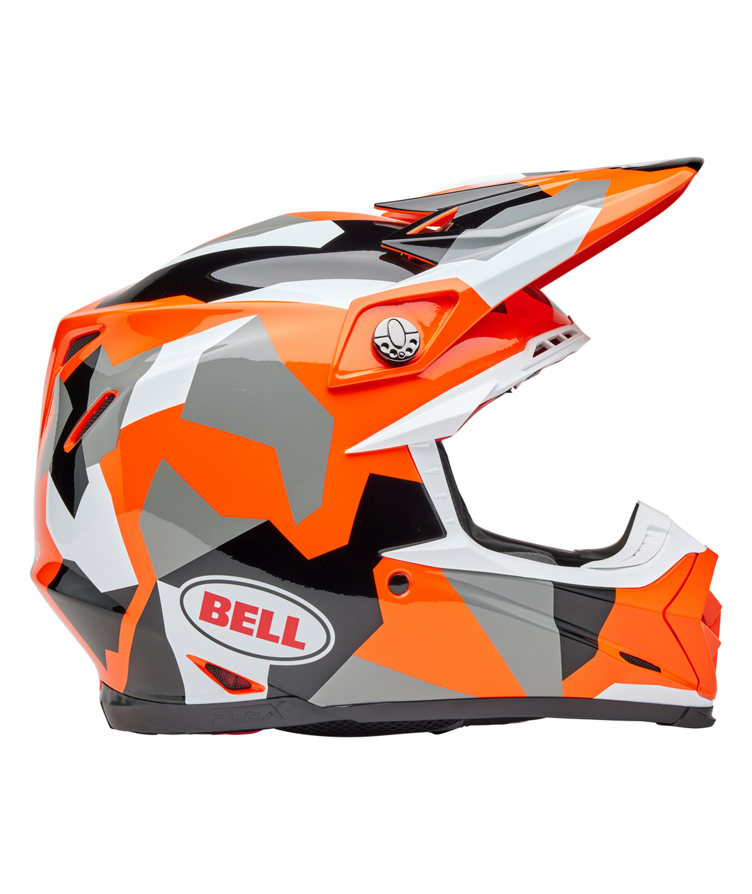 Bell Moto-9S Flex Helmet - Rover Gloss Orange Camo - Size L