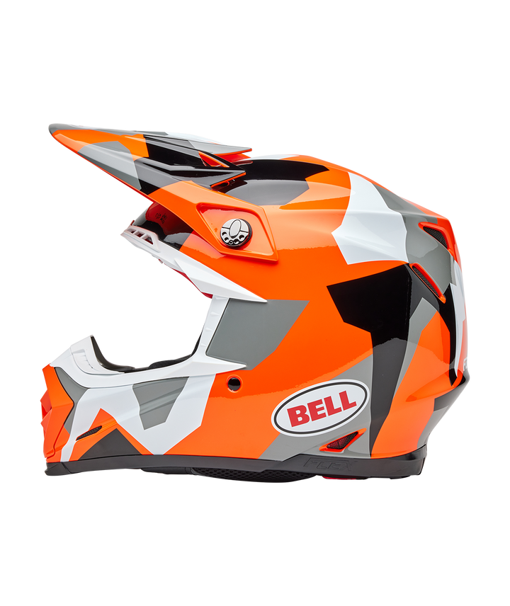 Bell Moto-9S Flex Helmet - Rover Gloss Orange Camo - Size L