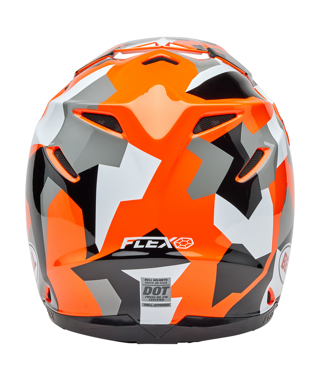 Bell Moto-9S Flex Helmet - Rover Gloss Orange Camo - Size L