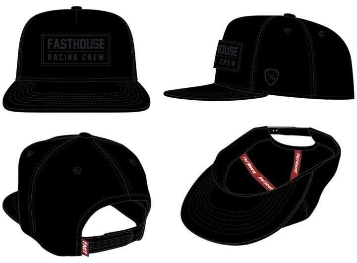 Fasthouse Racing Crew Hat - Black One Size Fits All