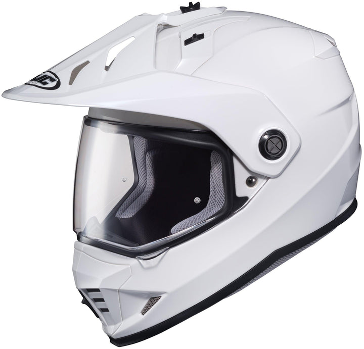 HJC DS-X1 Dual Sport Helmet - Gloss White - Size Large - OPEN BOX