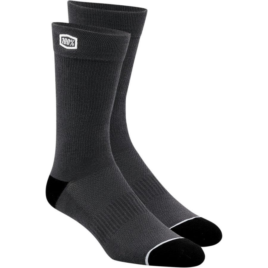 100% Solid Socks - Gray