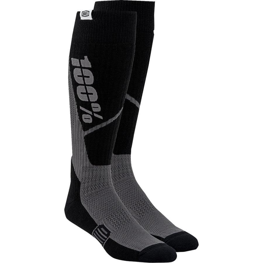 100% Torque Comfort Moto Socks - Black