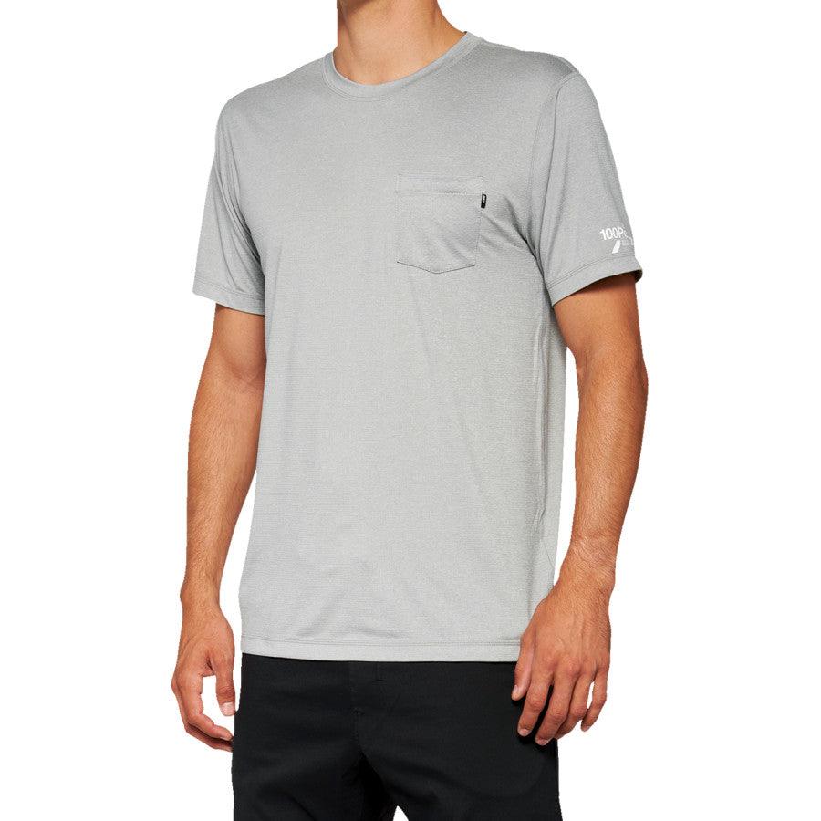 100% Mission Athletic T-Shirt - Gray