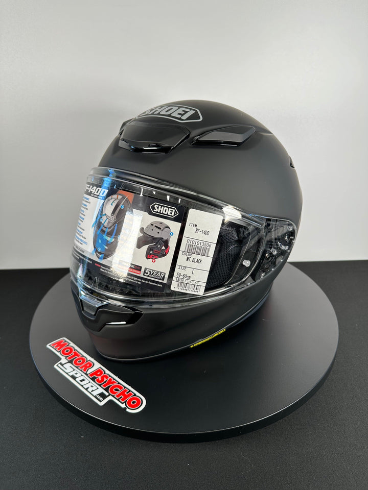 Shoei RF-1400 Helmet - Matte Black - Size Large - USED / OPEN BOX