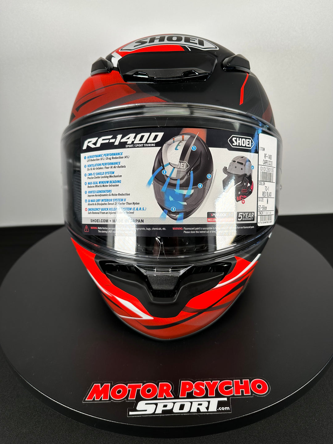 Shoei RF-1400 Capriccio Helmet - TC-1 - Size Medium - USED/OPEN BOX