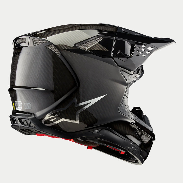 Alpinestars Supertech M10 Fame Helmet - Black Carbon Matte & Glossy (WPS)