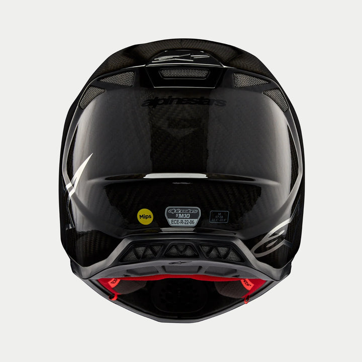 Alpinestars Supertech M10 Fame Helmet - Black Carbon Matte & Glossy (PU)