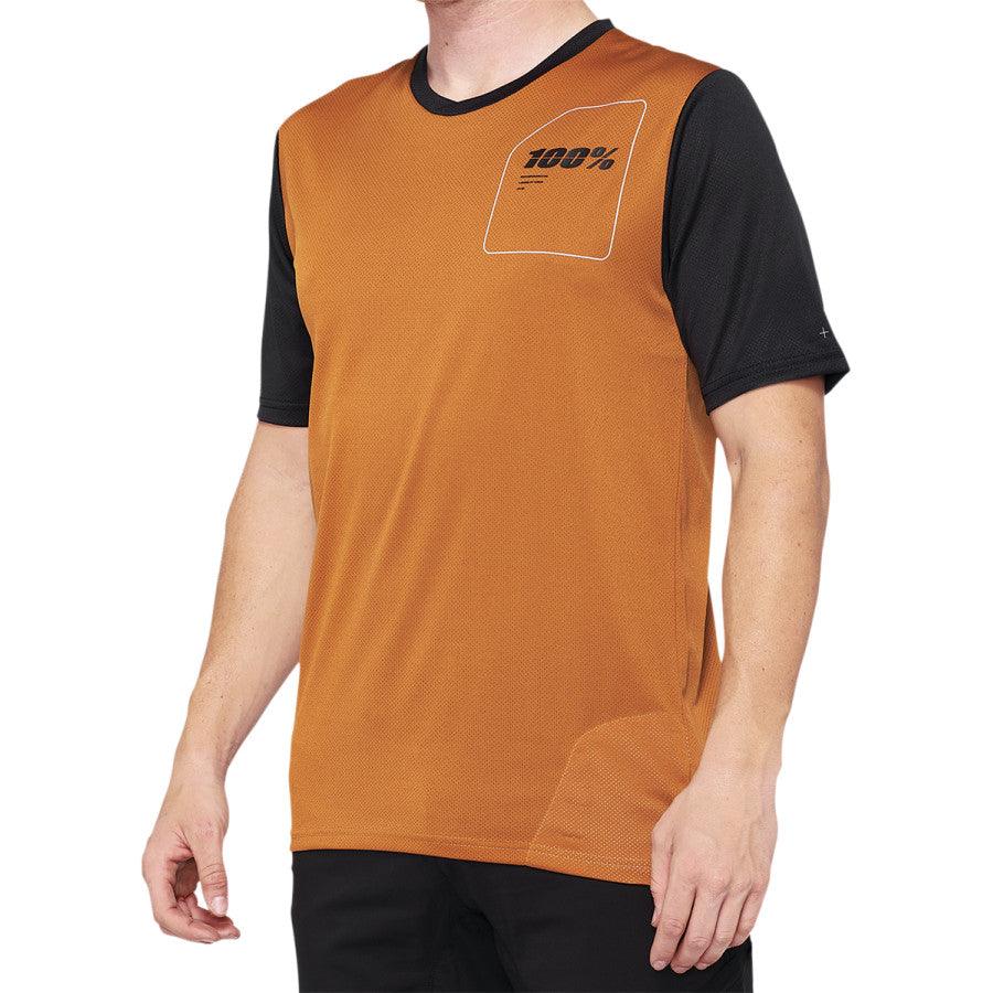 100% Ridecamp Jersey - Terracotta/Black