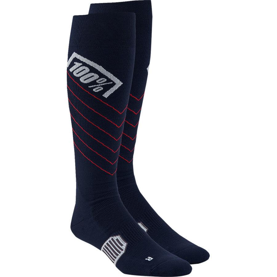 100% Hi-Side Performance Socks - Navy