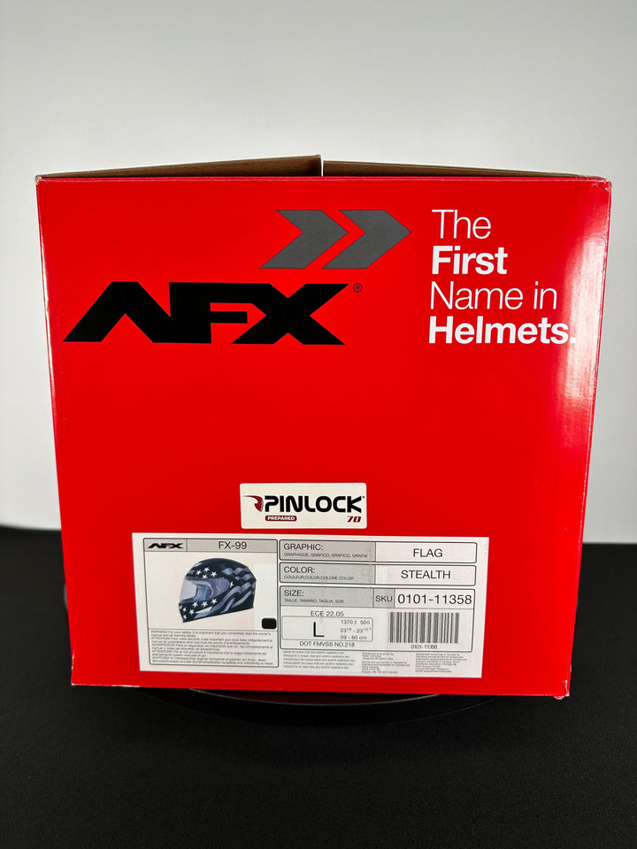 AFX FX-99 Flag Helmet - Stealth - Size Large