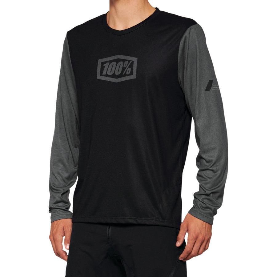 100% Airmatic Long-Sleeve Jersey - Black