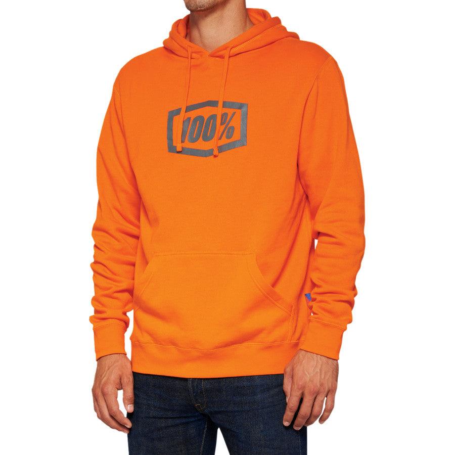 100% Hoodie Icon - Orange