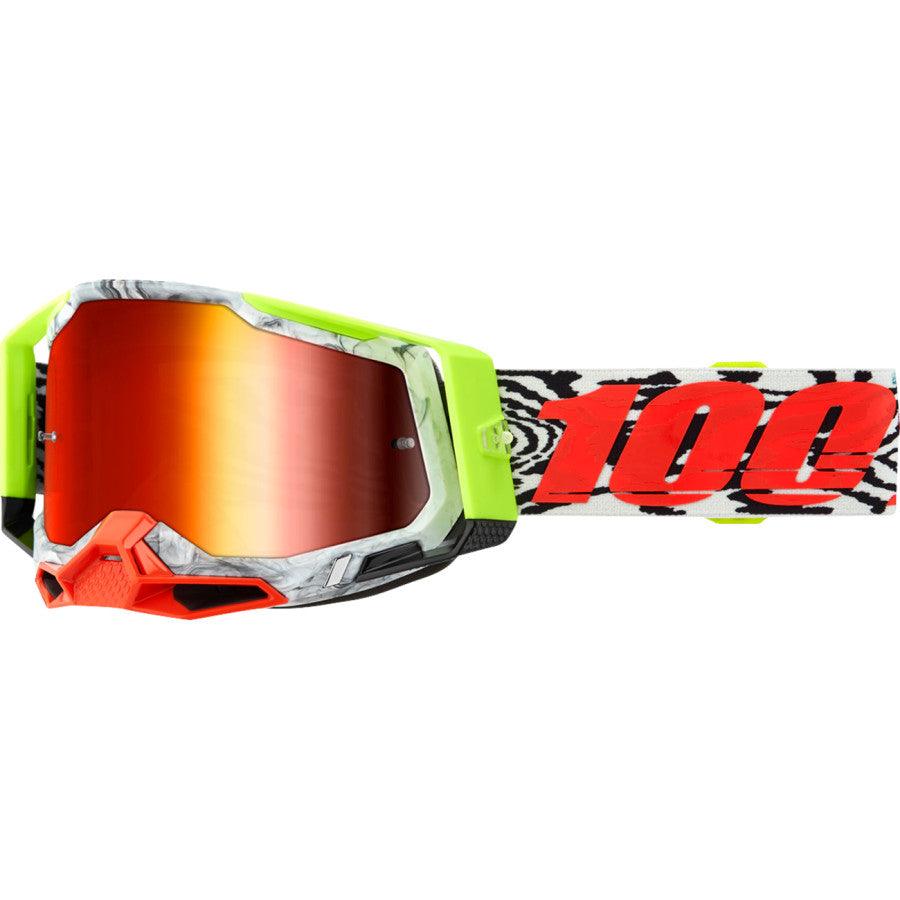 100% Racecraft 2 Goggle - Engal - Red Mirror