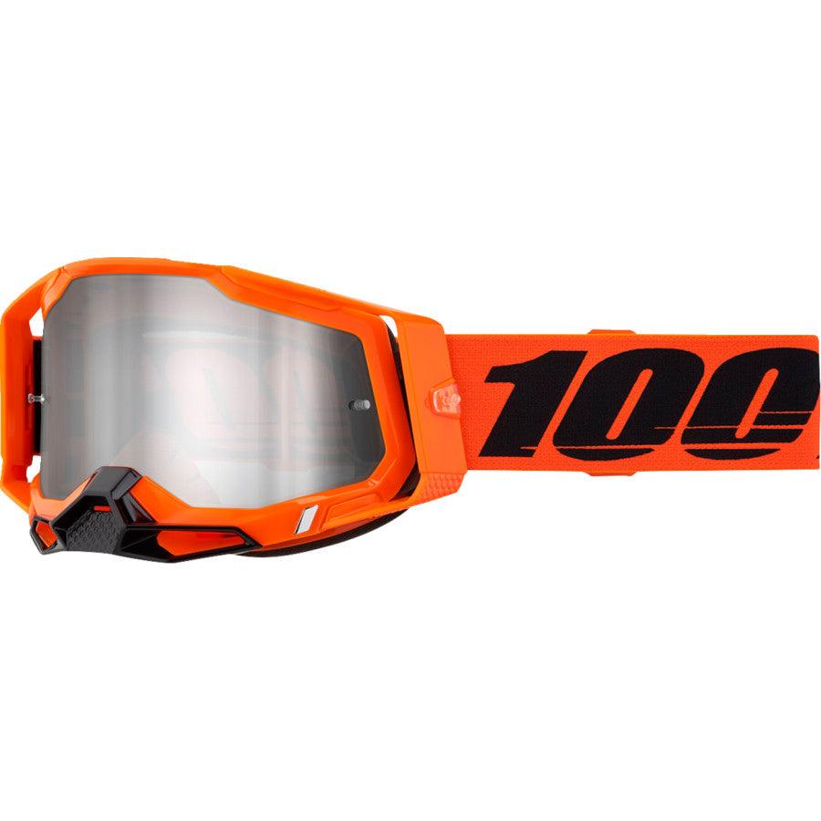 100% Racecraft 2 Goggle - Neon Orange - Silver Mirror