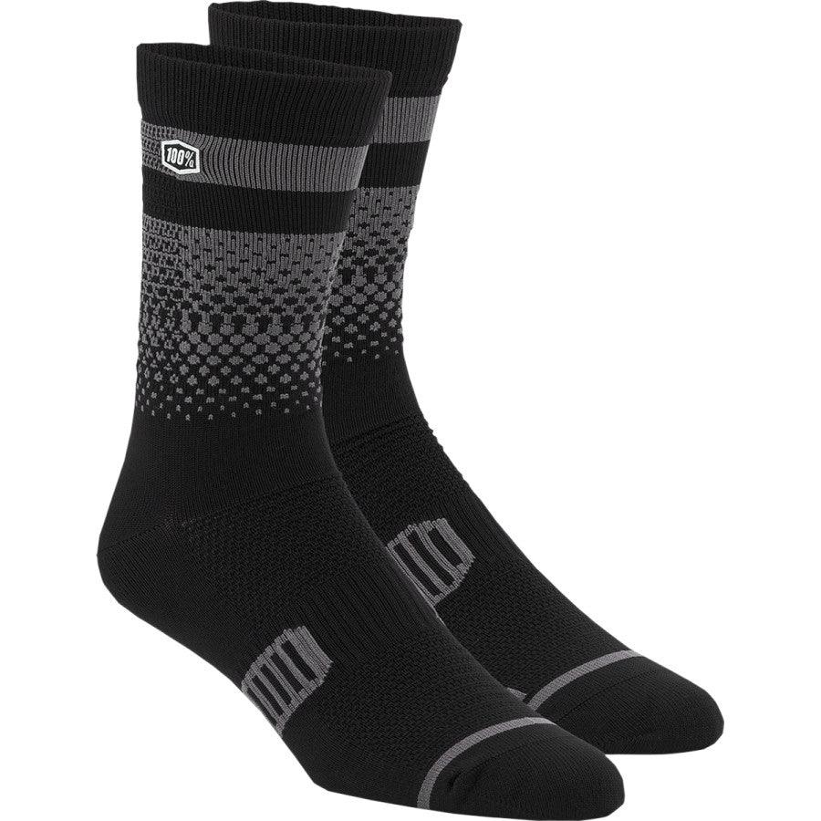 100% Advocate Socks - Black/Charcoal