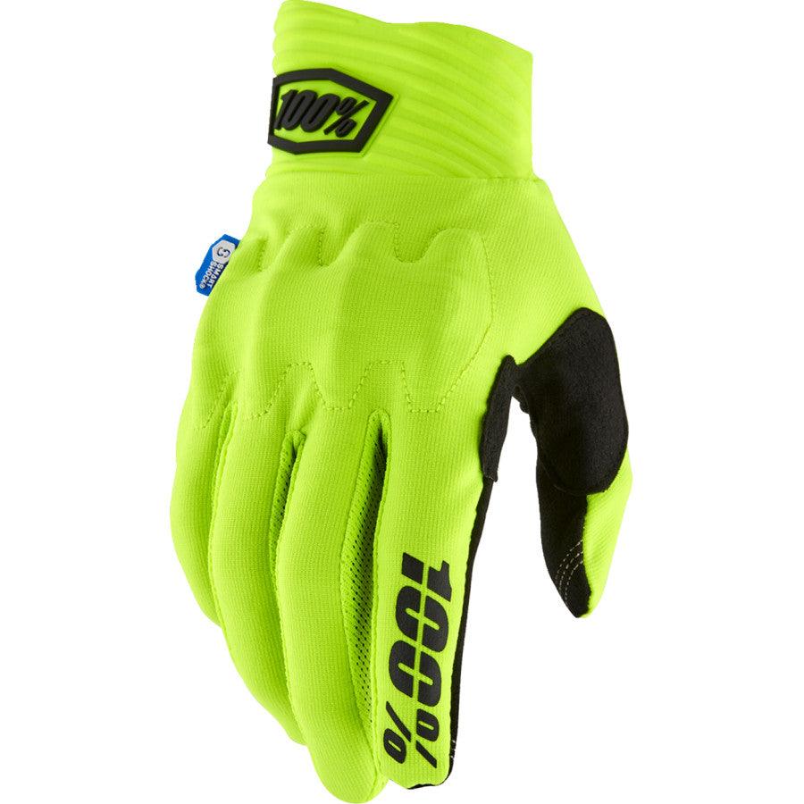 100% Cognito Smart Shock Gloves - Fluorescent Yellow