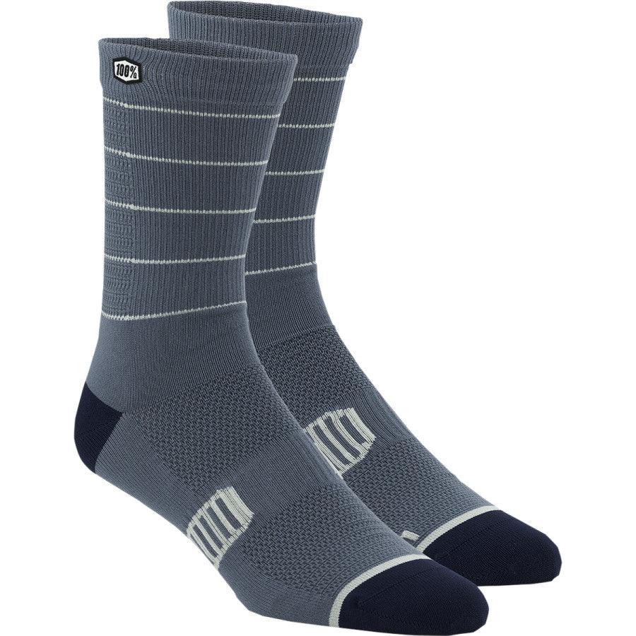 100% Advocate Socks - Slate/Navy