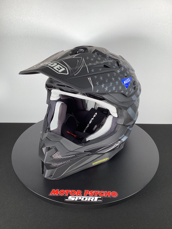 Shoei VFX-EVO Faithful Helmet - TC-5 Matte Black/Gray/White - Size L - USED LIKE NEW