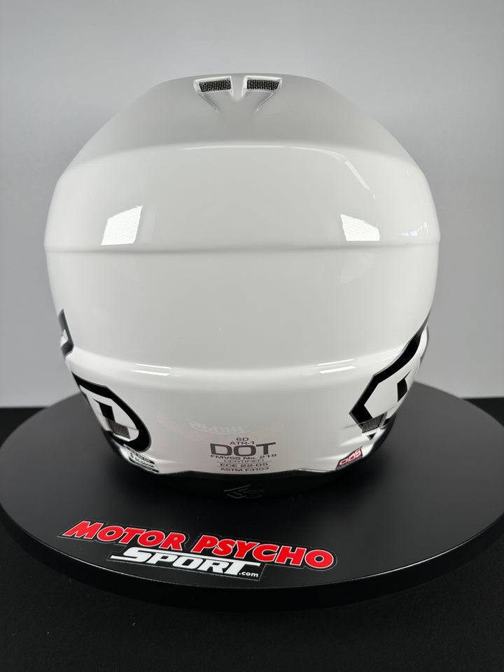 6D ATR-1 Solid Helmet - Gloss White - Size Small - OPEN BOX