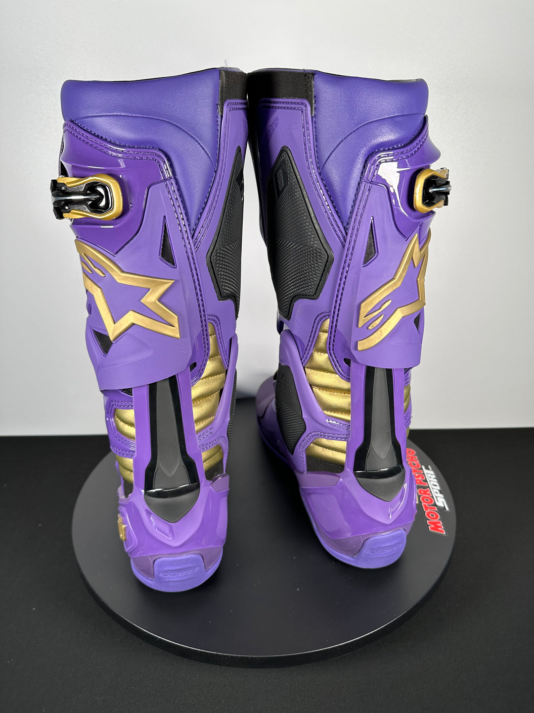 Alpinestars Tech 10 Champ LE Boots - Ultraviolet/Gold/Black - Size 11