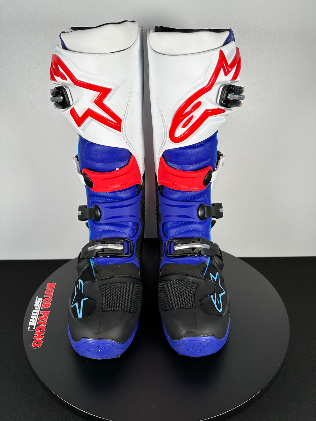 Alpinestars Tech 7 Boots - Black/Dark Blue/Red/White - CLOSEOUT