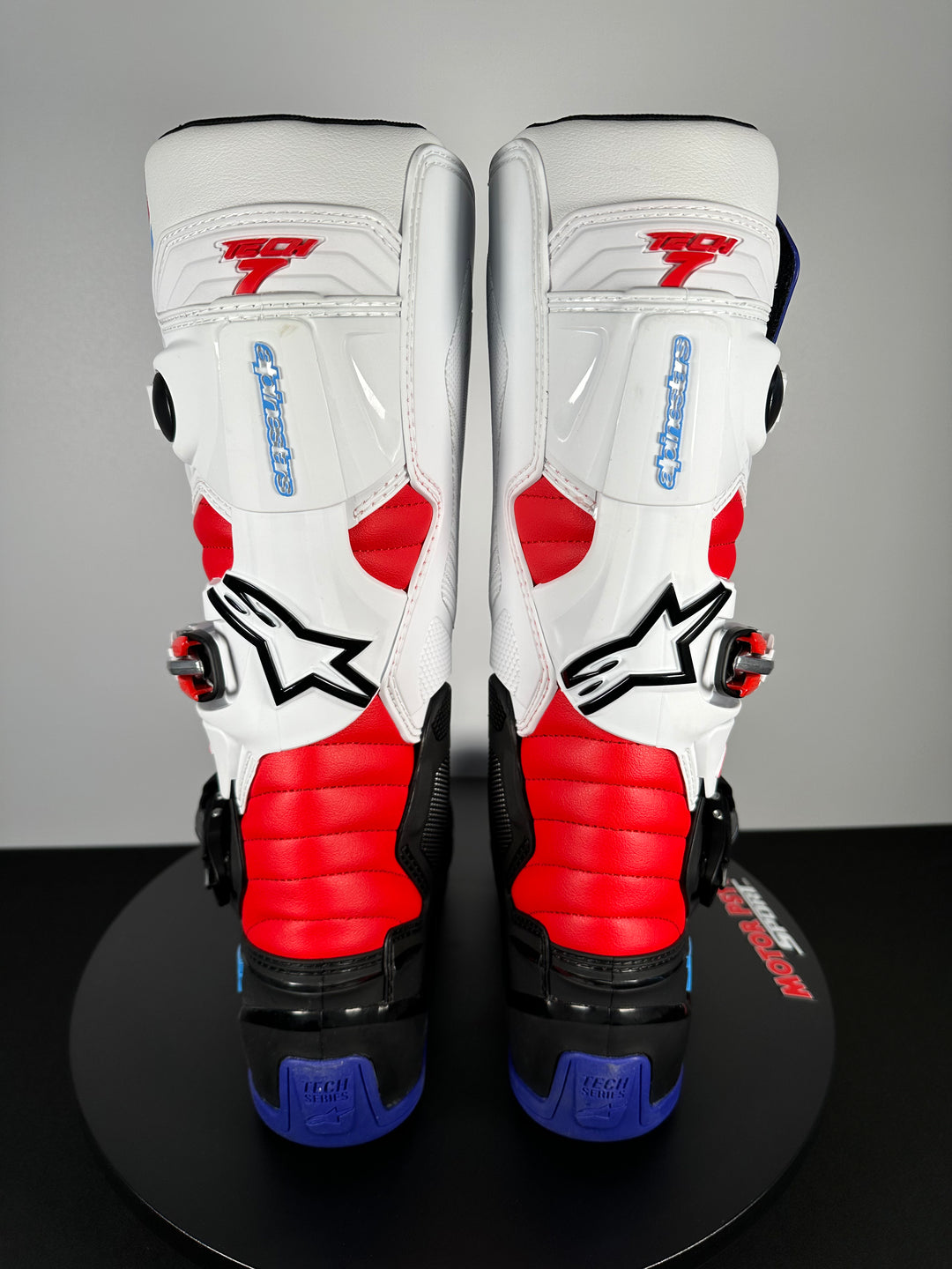 Alpinestars Tech 7 Boots - Black/Dark Blue/Red/White - CLOSEOUT