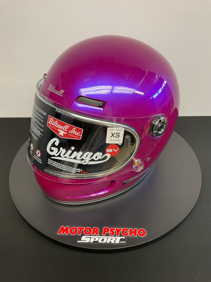 Biltwell Gringo SV ECE R22.06 Helmet - Metallic Grape - Size XS - OPEN BOX