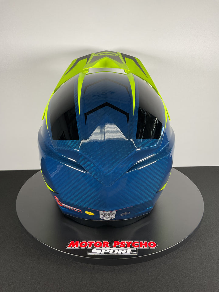 Bell Moto-10 Spherical Helmet - Sliced Matte/Gloss Retina/Blue - Size Large