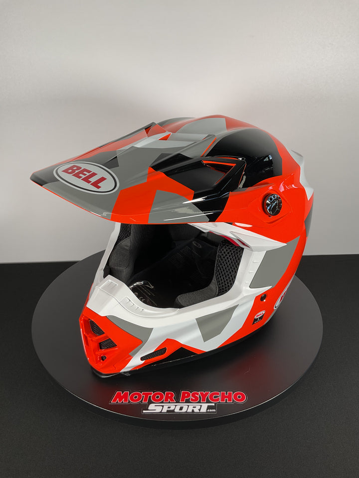 Bell Moto-9S Flex Helmet - Rover Gloss Orange Camo - Size L