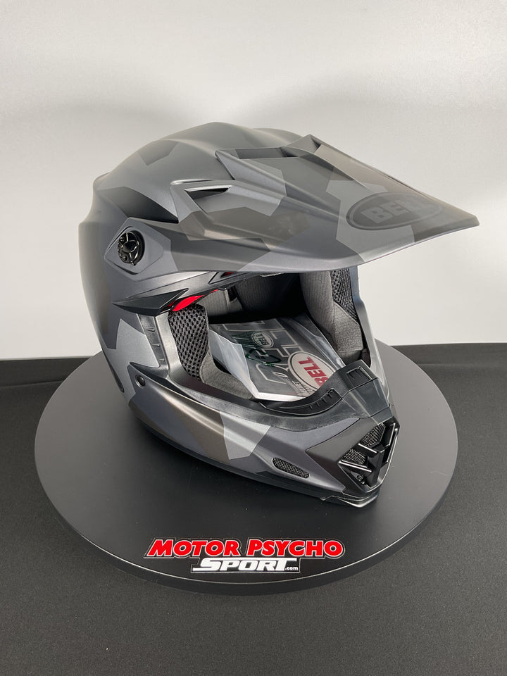 Bell Moto-9S Flex Helmet - Rover Matte Gray Camo - Size L