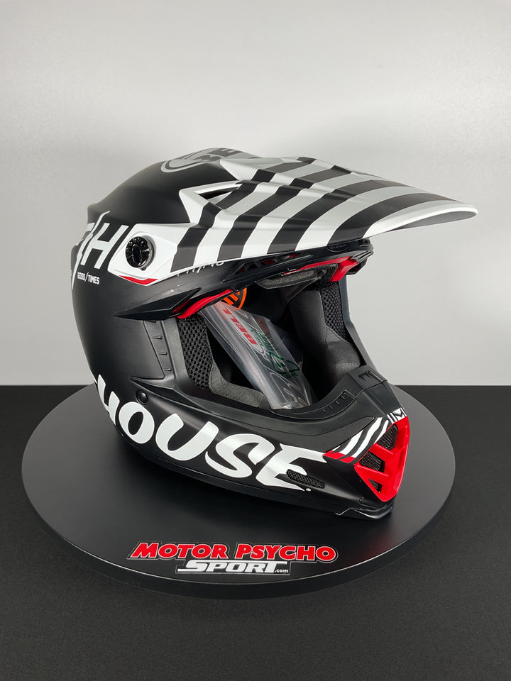 Bell Moto-9S Flex Helmet - Fasthouse Flex Crew Matte Black/White - Size L