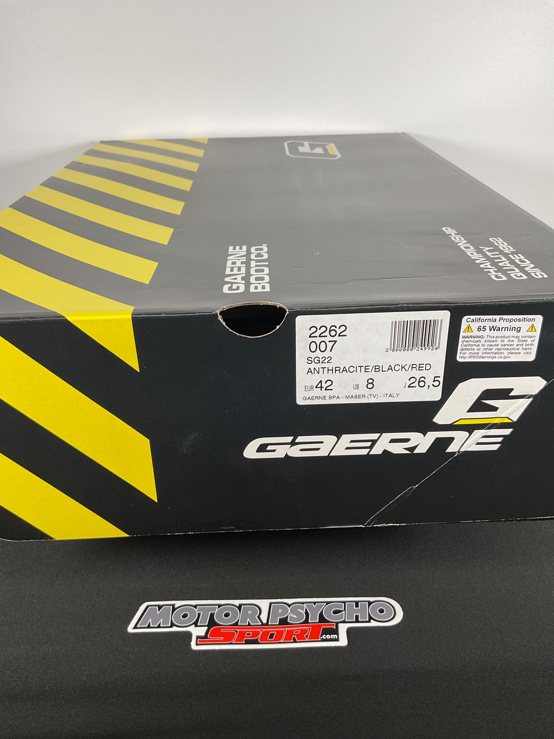 Gaerne SG-22 Boots - Anthracite/Black/Red - Size 8 - OPEN BOX