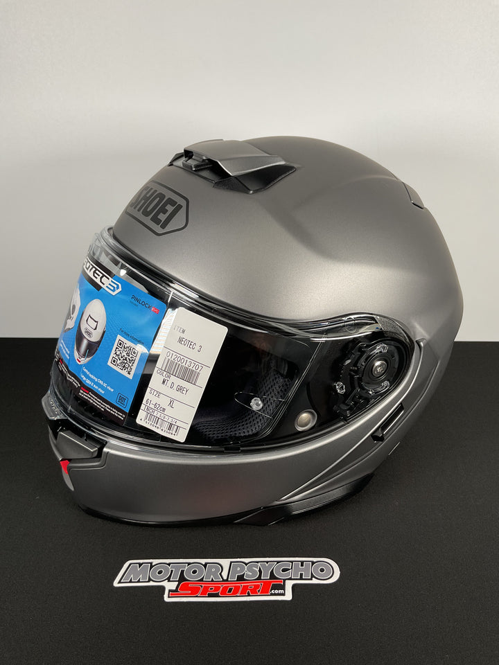 Shoei Neotec 3 Modular Helmet - Matte Deep Grey - Size XL - USED LIKE NEW